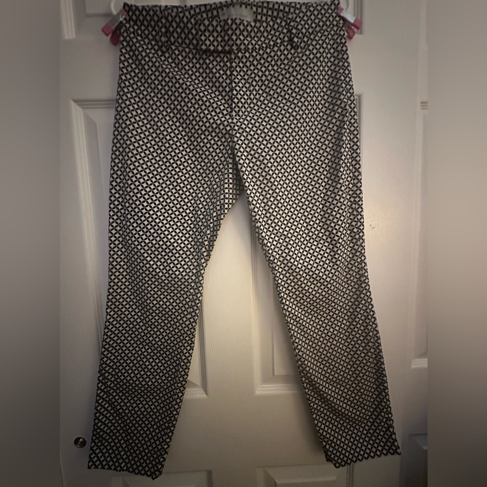 Black & White Geometric Women's Pants